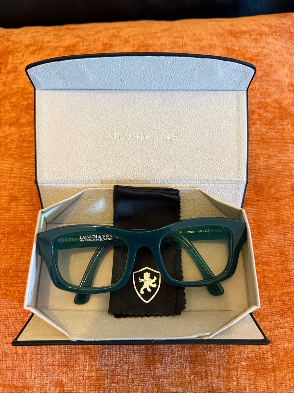 Laibach & York Washington C7 River Green Chunky Acetate Glasses